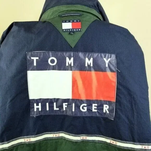 VTG 90s Y2K Tommy Hilfiger Zip Jacket M Streetwear Gorpcore Preppy Blokecore - Picture 10 of 14